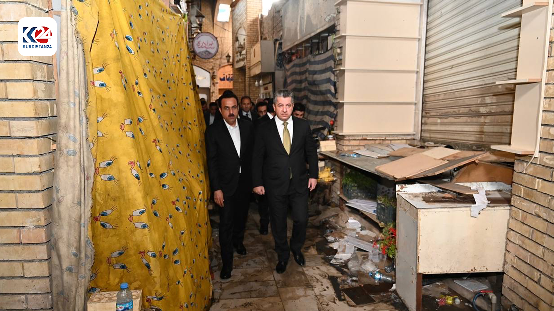 Kurdistan Region Prime Minister Masrour Barzani at the Qaysari Bazaar, May 6, 2024. (Photo: KRG)
