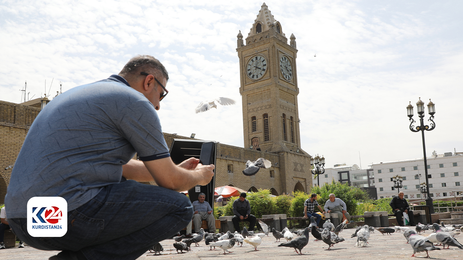 Erbil Main Square and Erbil Citadel. (Photo: Kurdistan 24)
