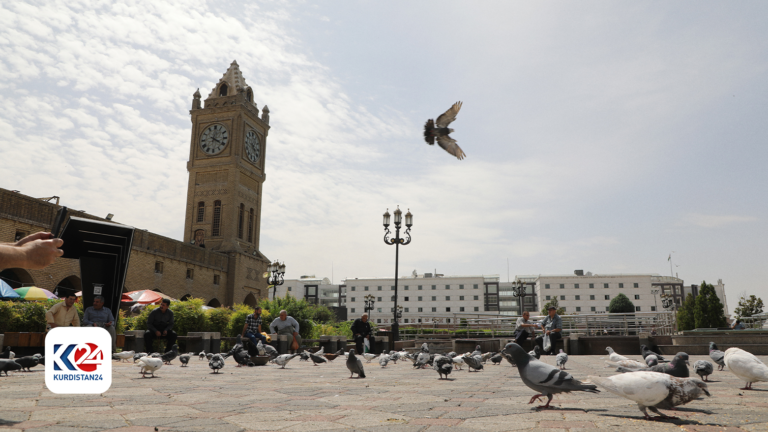 Erbil Main Square and Erbil Citadel. (Photo: Kurdistan 24)