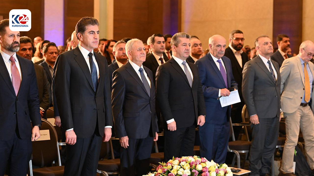ئامادەبوونی بەرپرسانی هەرێمی کوردستان و عێراق لە سیمپۆزیۆمەکە