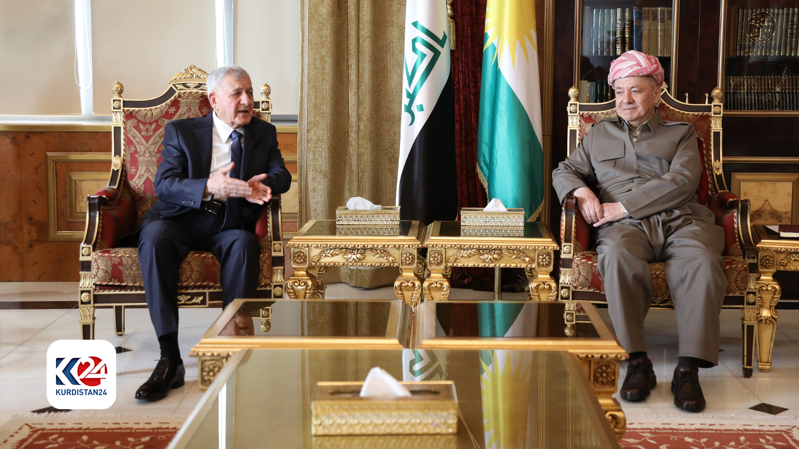 پرزیدنت مسعود بارزانی و رئیس جمهور عراق