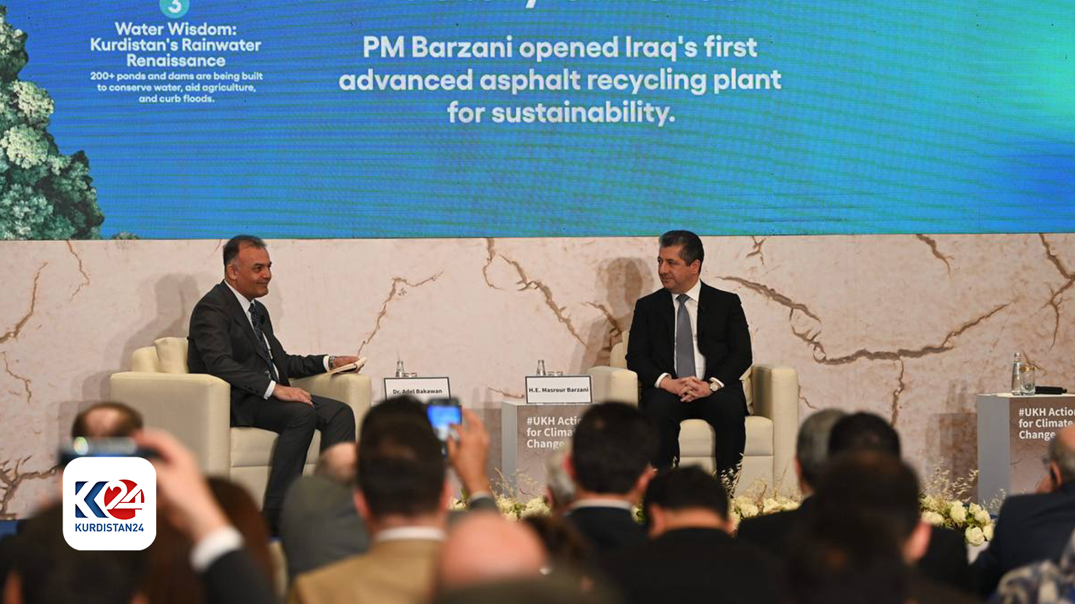 EXTENDED: PM Masrour Barzani addresses climate change, economic infrastructure in international symposium