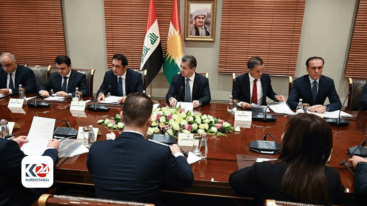Kurdistan Region Prime Minister Masrour Barzani chairs the inaugural meeting of the High Council of Accreditation for Education and Higher Education Programs in the Kurdistan Region. May 12, 2024. (Photo: KRG)