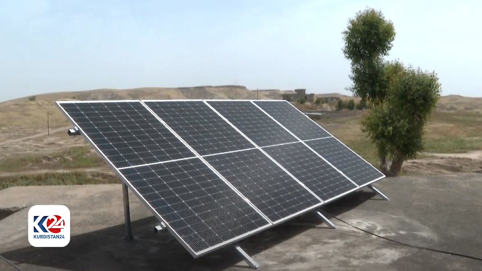 دانیشتووانی گوندێکی بەردەڕەش بە بەکارهێنانی وزەی خۆر، کارەبای 24 کاتژمێریان دابین کردووە