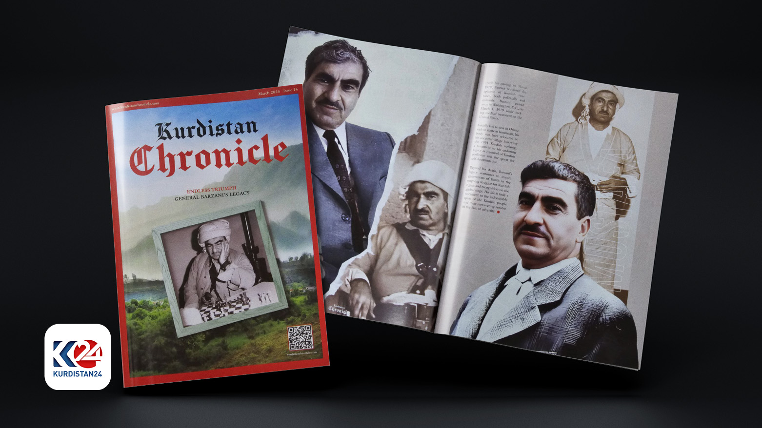A photo of the Kurdistan Chronicle's latest volume. (Photo: Kurdistan 24)