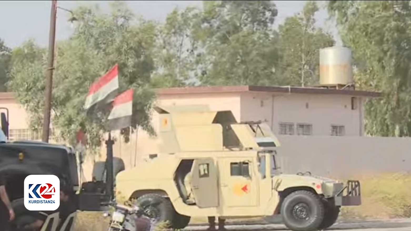 Iraqi army Humvee in Palkana village, May 13, 2024. (Photo: Kurdistan24)