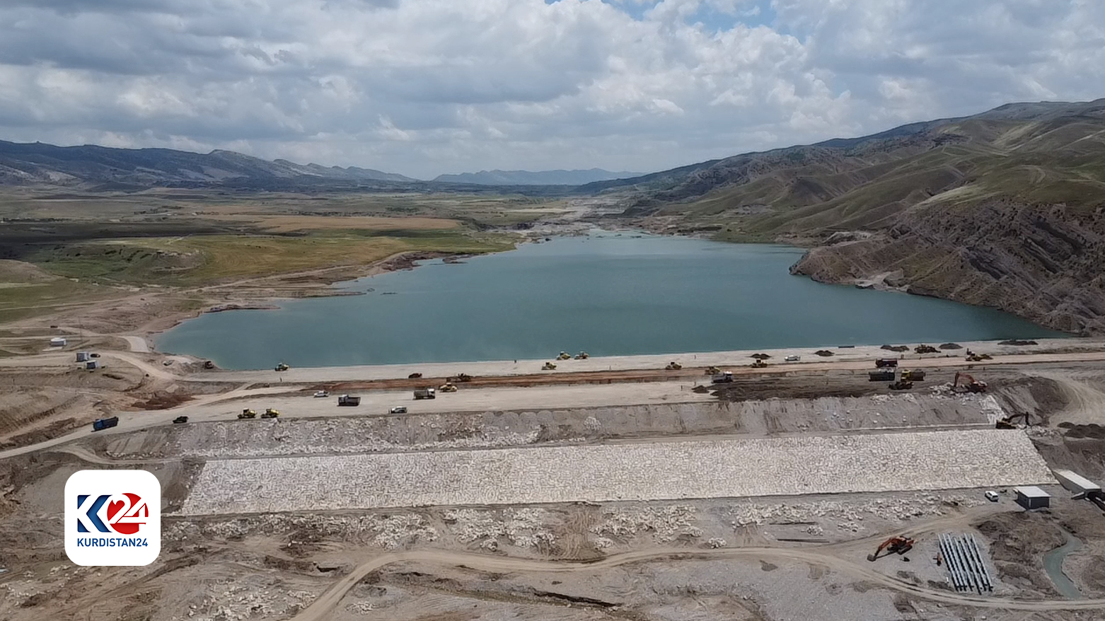 Bastora pond near Gomespan village, Erbil. (Photo: Kurdistan 24)