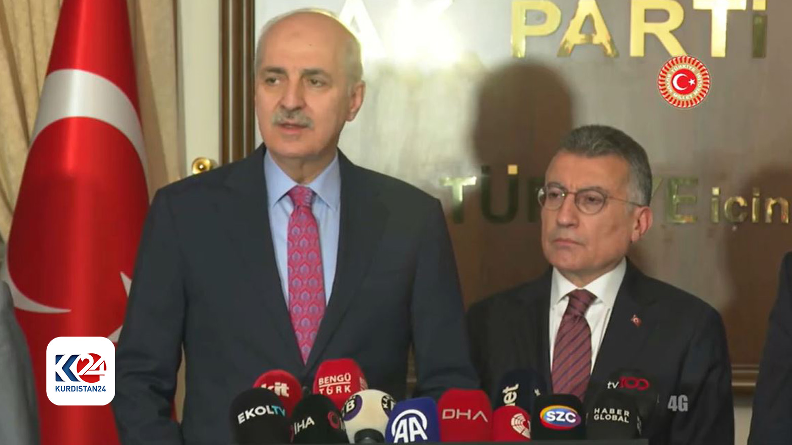 TBMM Başkanı Numan Kurtulmuş ve AK Parti Grup Başkanı Abdullah Güler
