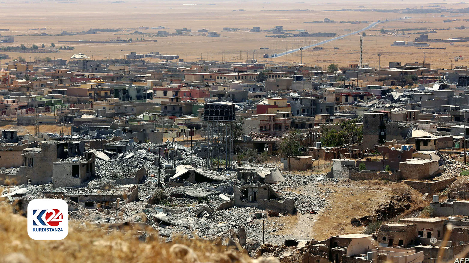 A view of a demolished house in Sinjar. (Photo: Kurdistan24)