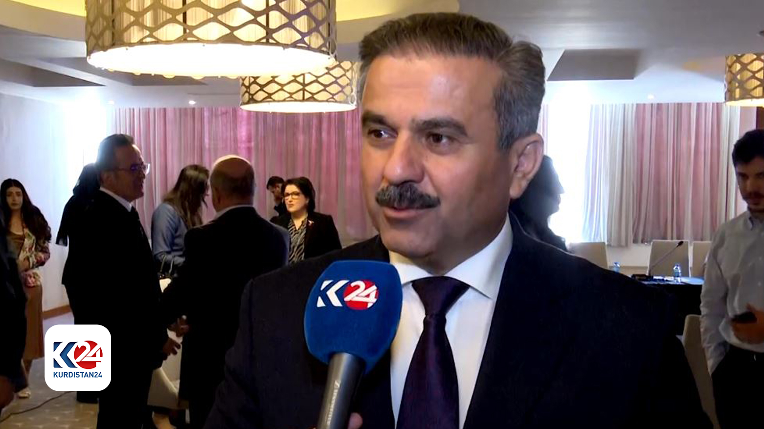 Mohammed Shukri, Chairman of the Kurdistan Board of Investment, speaking to Kurdistan24, May 19, 2024. (Photo: Kurdistan24)