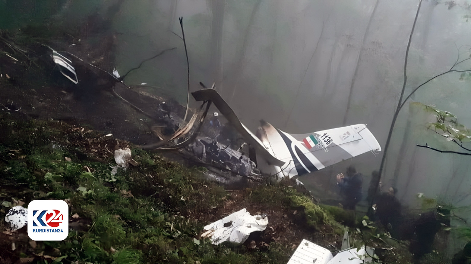 İran Cumhurbaşkanı İbrahim Reisi'nin bulunduğu helikopterin enkazı