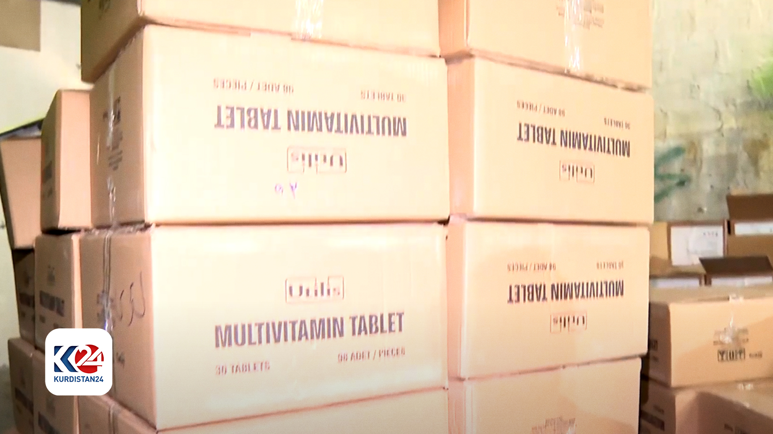 ئاسایشی هەولێر دەستی بەسەر 377 کارتۆن دەرمانی قاچاغ  گرت