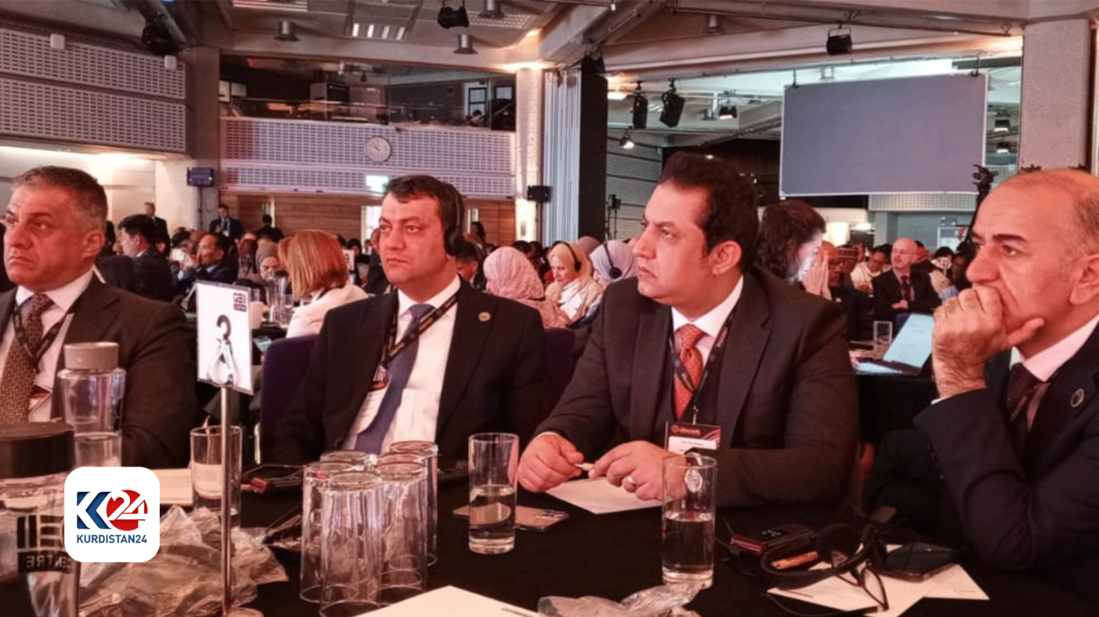 KRG Ministry of Education delegation at the World Education Forum, May 22, 2024. (Photo: Kurdistan24)
