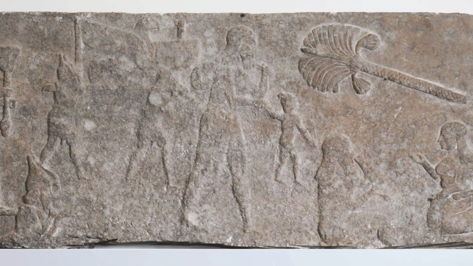 One of the Assyrian reliefs from the eighth century BC that were returned to Iraq by Switzerland on Friday (Photo: AFP)