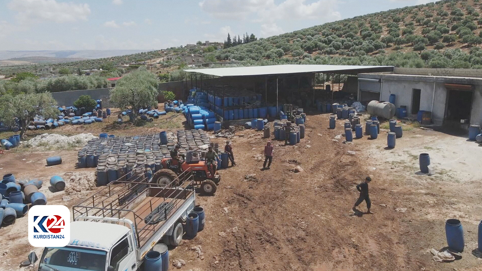 کارگەیەکی زیان پێکەوتووی خۆشکردنی زەیتوون بەهۆی لافا لە عەفرین