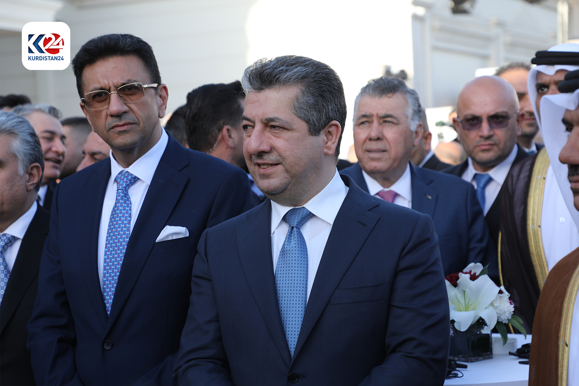 Kurdistan Region Prime Minister Masrour Barzani at the inauguration of the Qatari consulate in Erbil, May 26, 2024. (Photo: Kurdistan24)