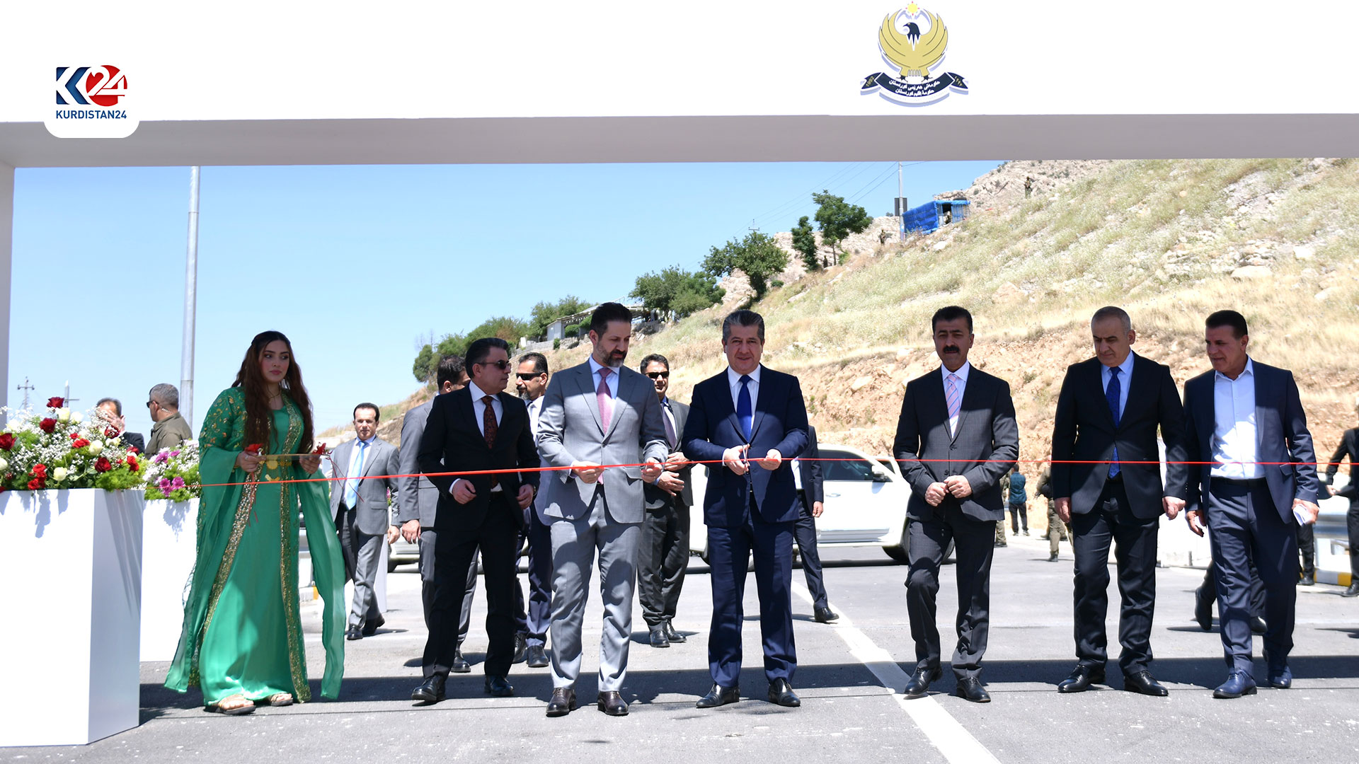 ڕێوەرەسمی کردنەوەی پردی ڕانیە - بنگرد لەلایەن سەرۆکوەزیران مەسرور بارزانییەوە (وێنە: ئیسلام هیرۆ و فەرهاد ئەحمەد - کوردستان24)