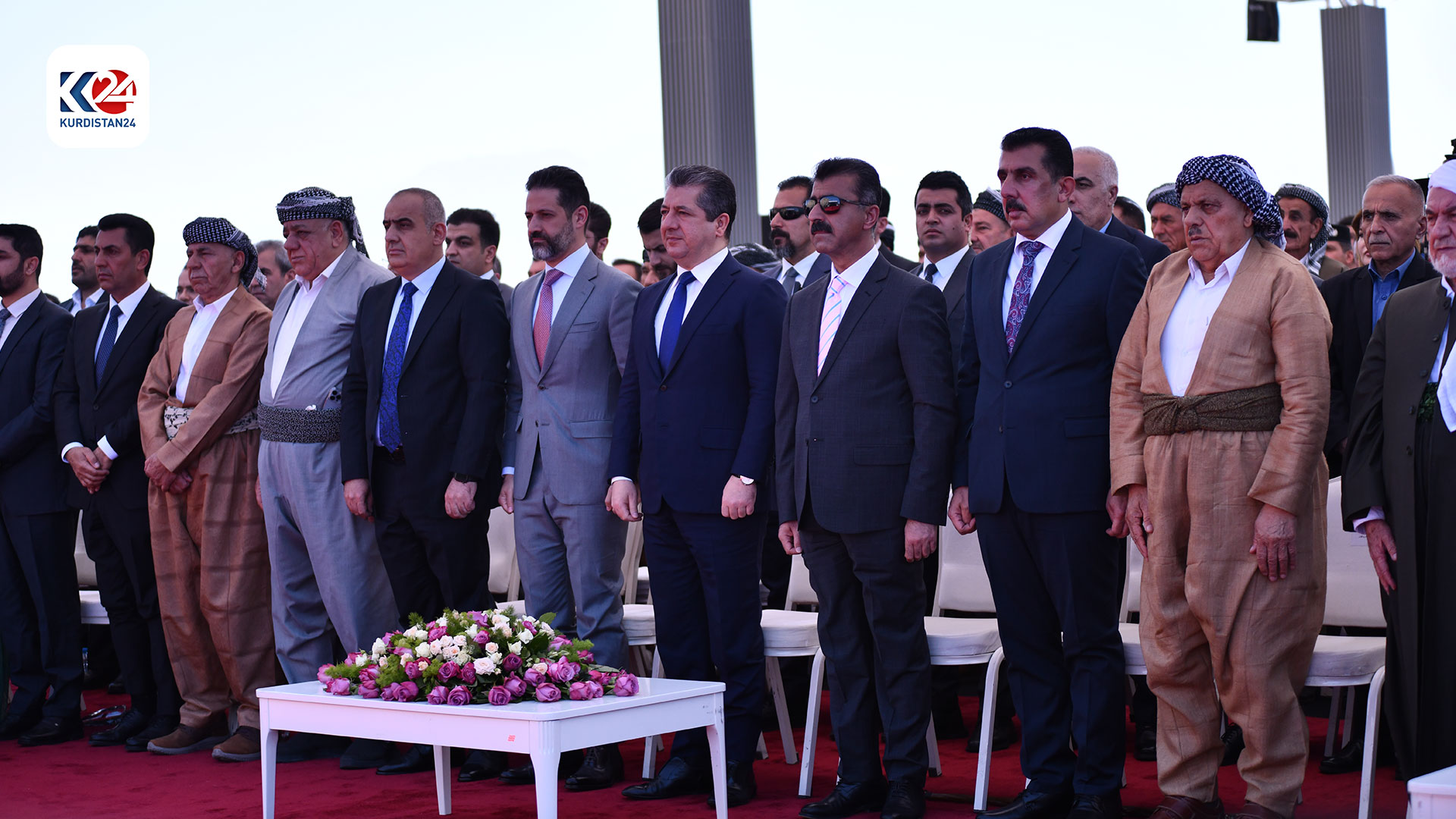 بحضور رئيس حكومة إقليم كوردستان.. افتتاح جسر 