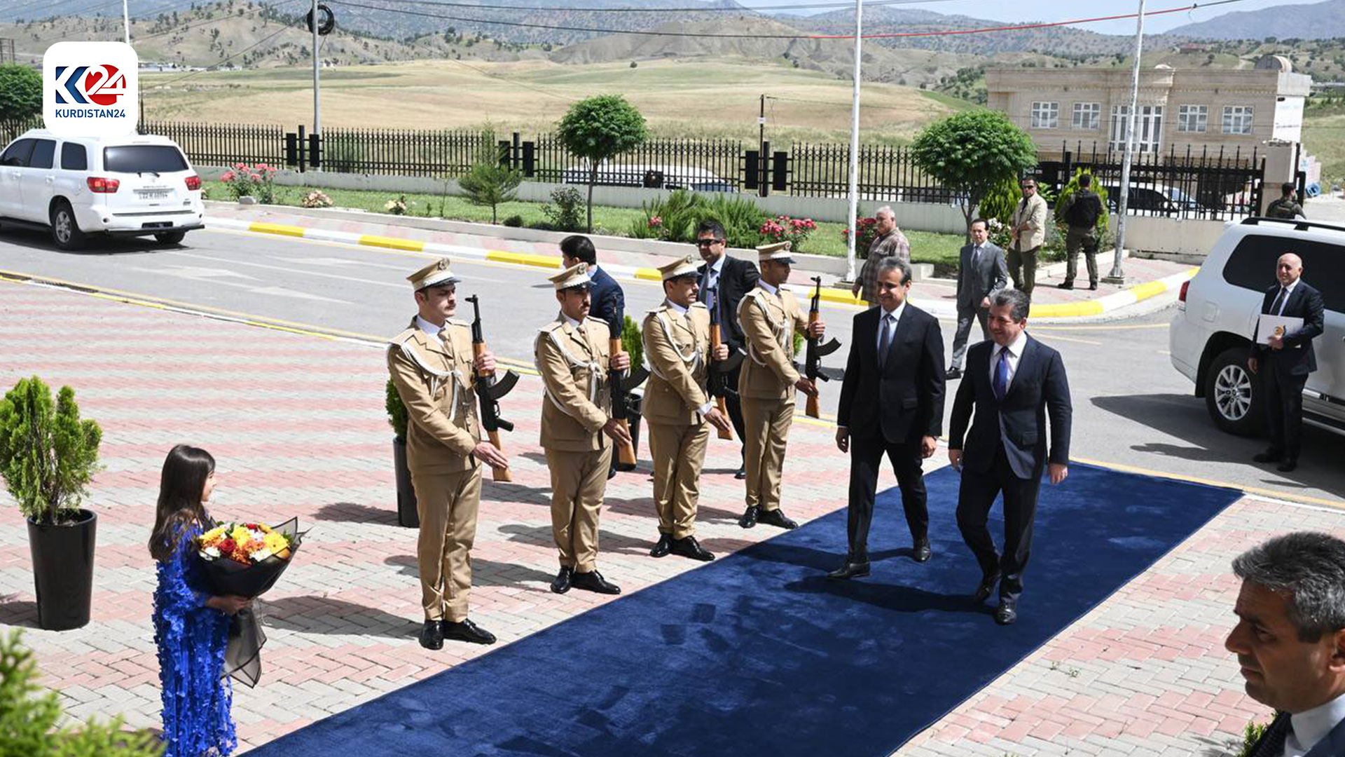 ساتی گەیشتنی سەرۆکی حکوومەتی هەرێمی کوردستان بۆ ئیدارەی سەربەخۆی سۆران