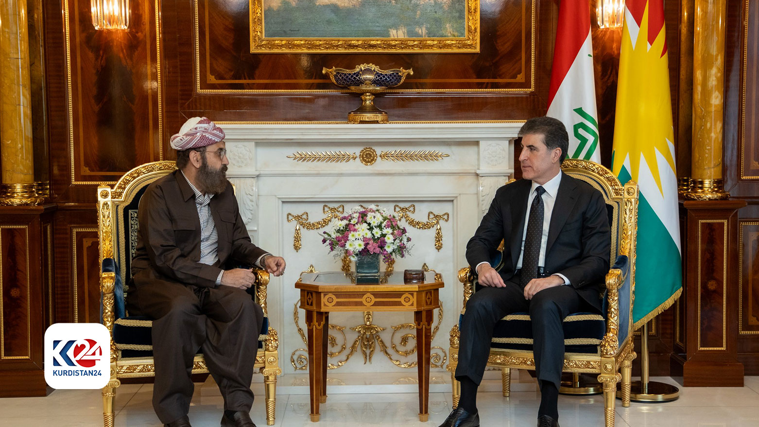 رئيس إقليم كوردستان يستقبل أمير الإيزديين