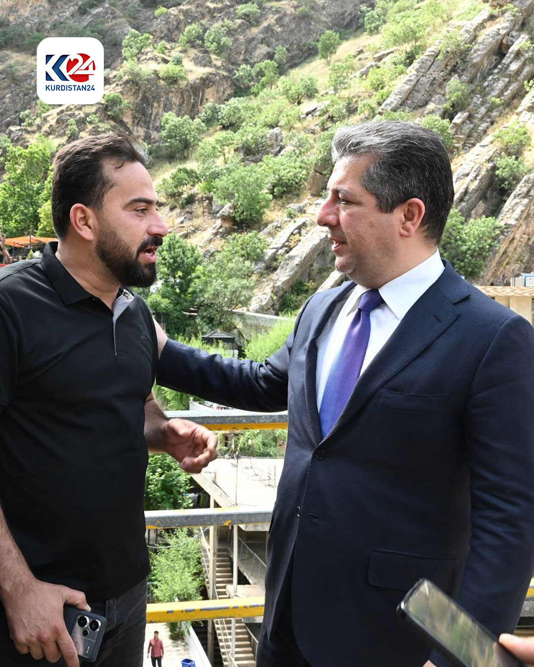 سەرۆکوەزیران مەسرور بارزانی لە هاوینەهەواری بێخاڵ (وێنە: فەرهاد ئەحمەد)