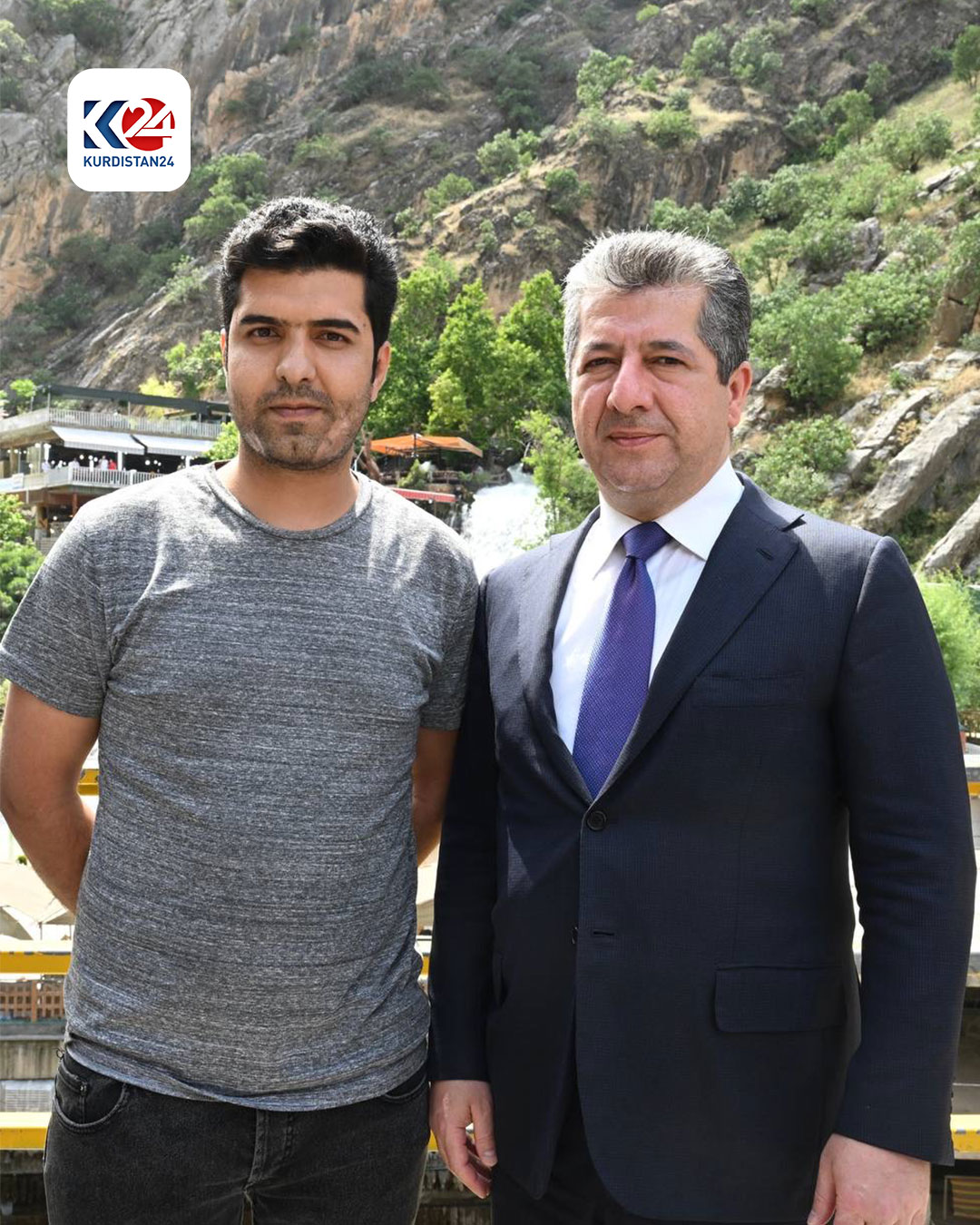 سەرۆکوەزیران مەسرور بارزانی لە هاوینەهەواری بێخاڵ (وێنە: فەرهاد ئەحمەد)