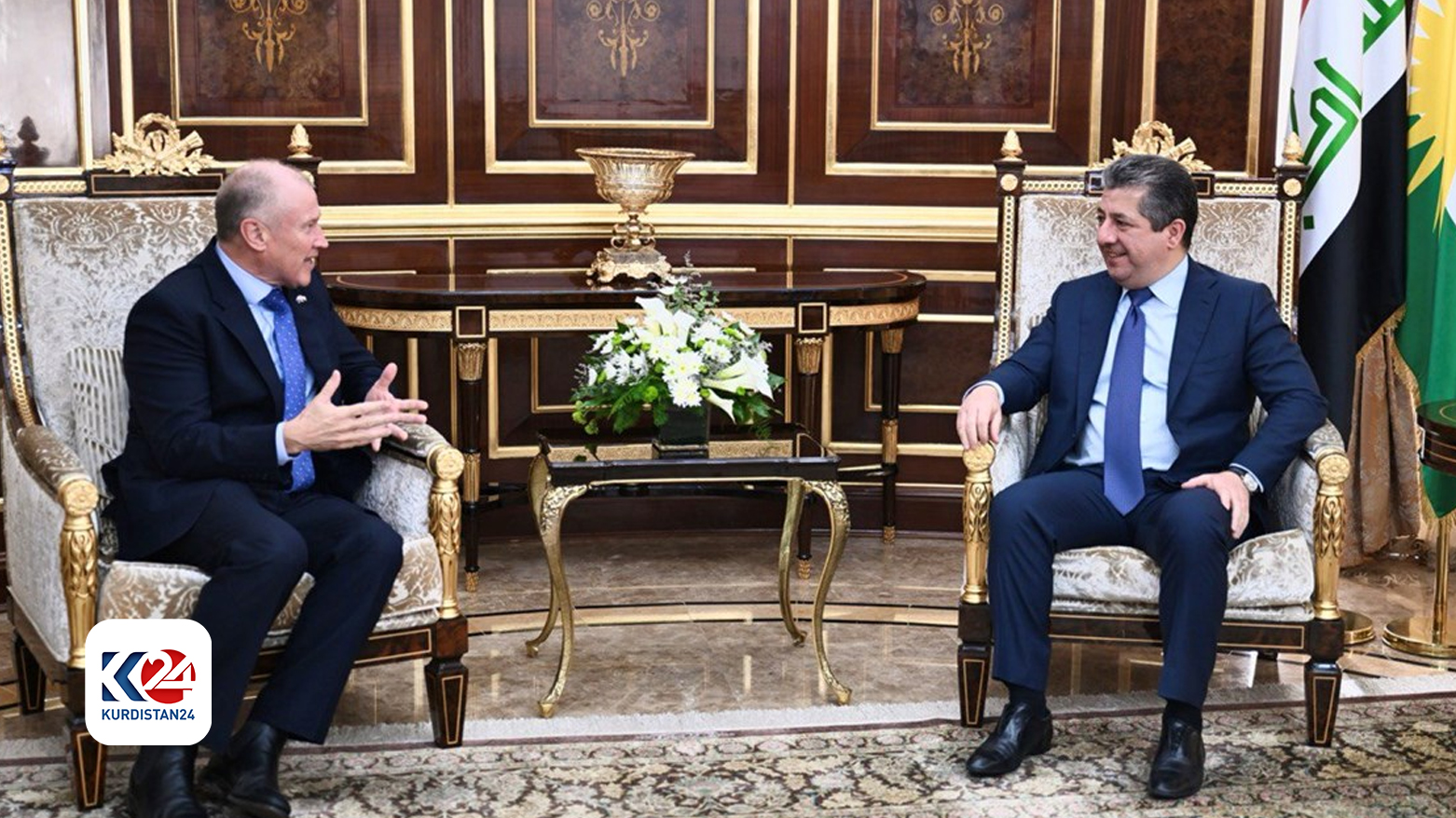 رئيس حكومة إقليم كوردستان يستقبل سفير أستراليا لدى العراق