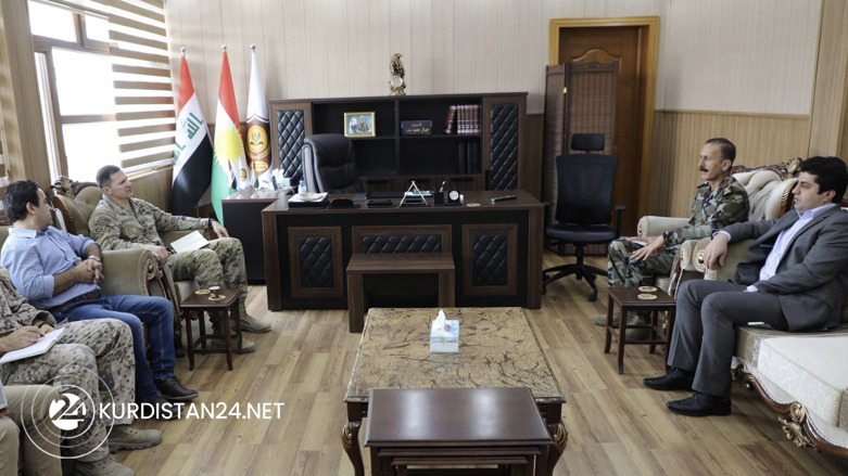 A US-led coalition delegation met with the Peshmerga Ministry on Monday. (Photo:Twitter)