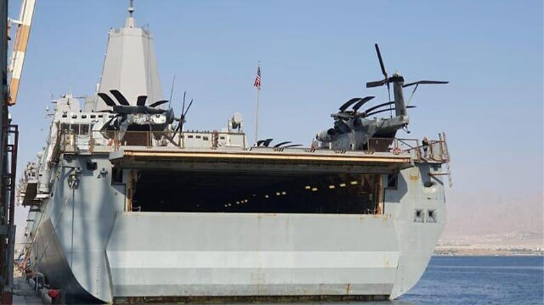 ABD Merkez Komutanlığı helikopter gemisi, İsrail’deki Eliat Limanı’nda