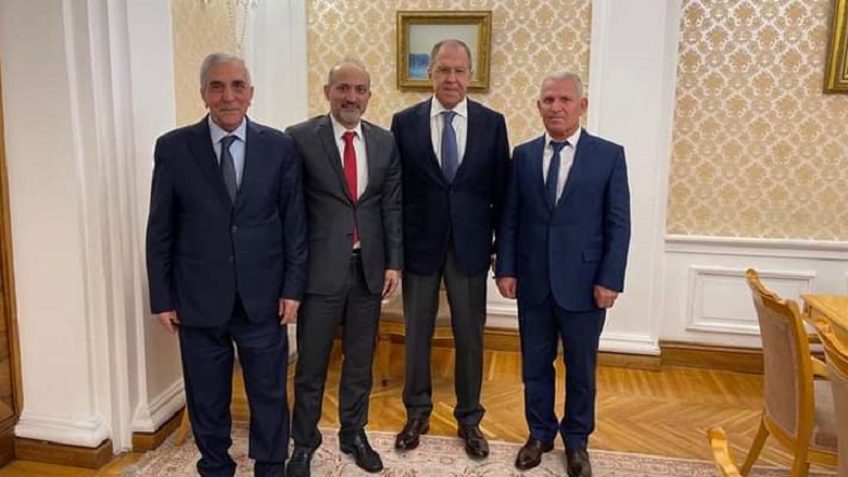 Russian Foreign Minister Sergey Lavrov meets with members of a Syrian opposition delegation, Nov. 5, 2021. (Photo: KNC)