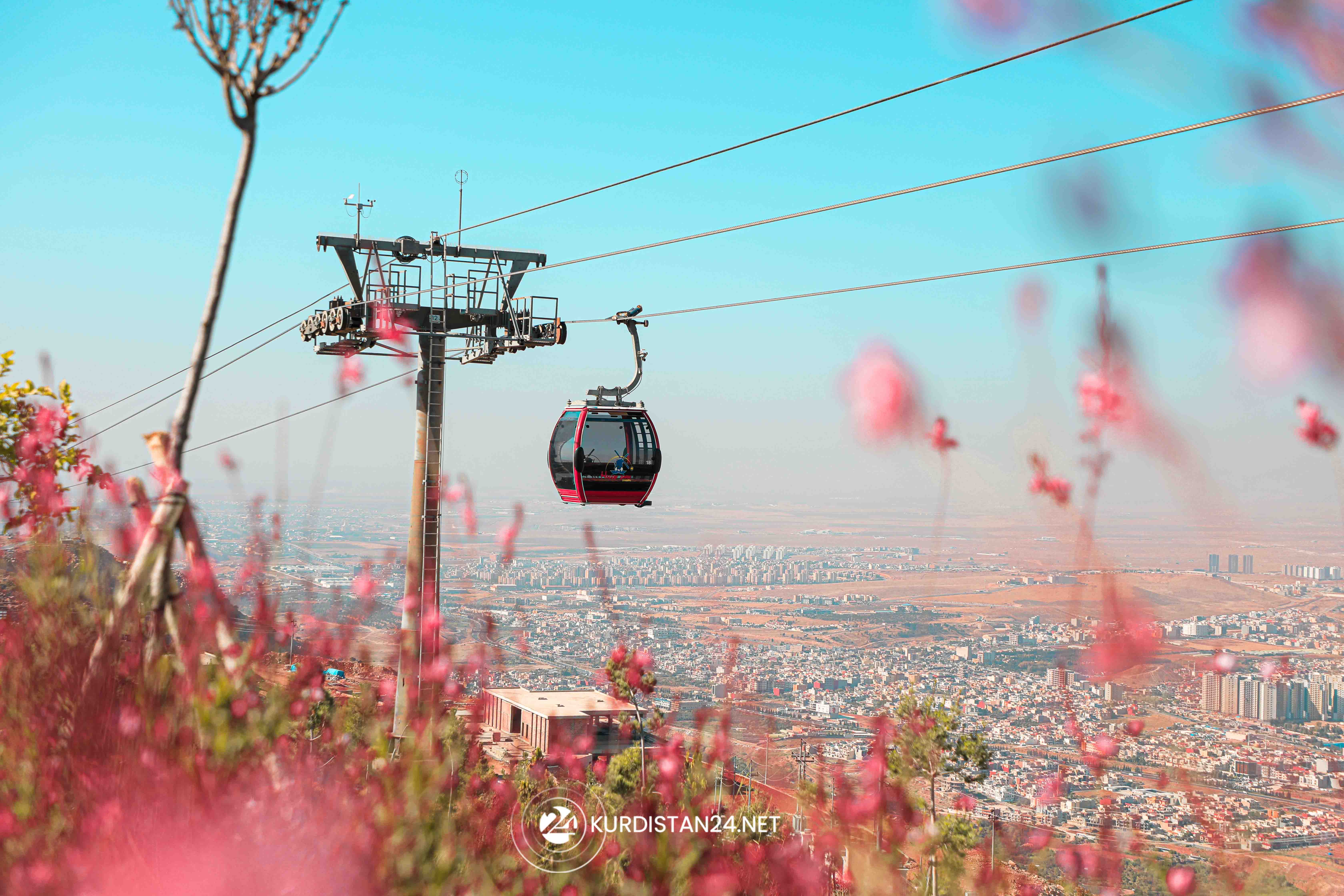 Mount Zawa cable car project in Kurdistan Region’s Duhok province. (Photo: Kurdistan 24)