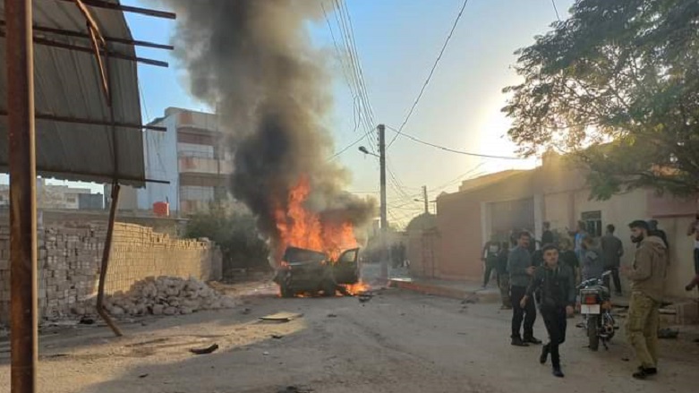 The site of the explosion that rocked the Kurdish-majority city of Qamishlo in northeast Syria on Nov. 09, 2021. (Photo: Kurdistan 24).
