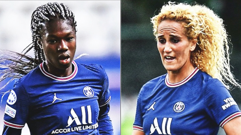 حه‌مراوی و ئامانیتای یاریزانانی خانمانی پاریس سانجێرمان