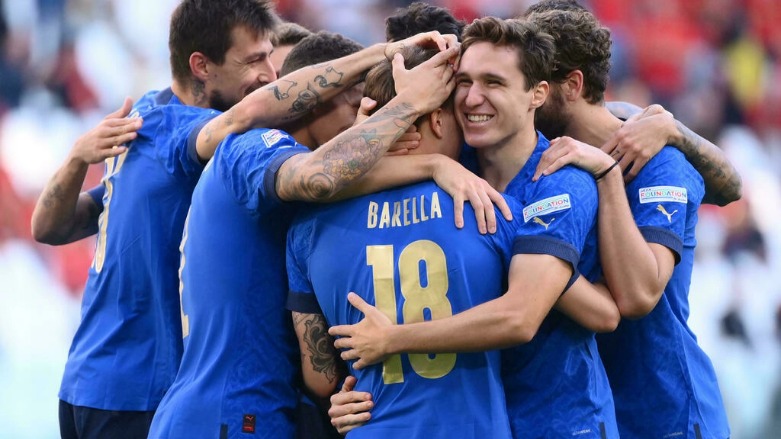 أعاد مانشيني الروح للمنتخب الإيطالي بعد خيبة الغياب عن مونديال روسيا 2018- الصورة لفرانس 24
