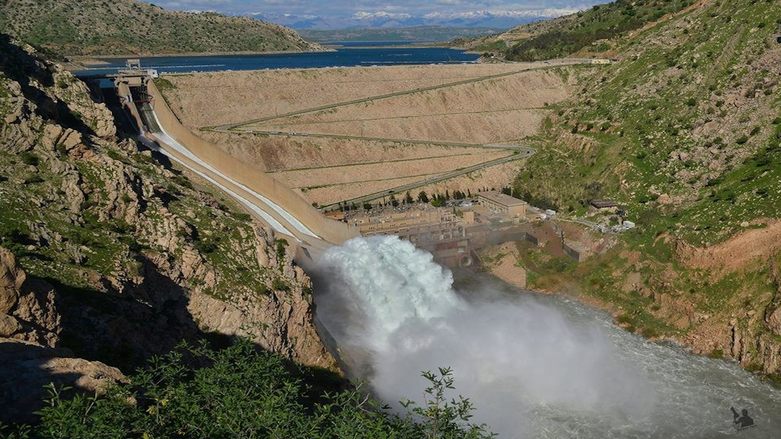 The Derbendikhan Dam in Sulaimani province. (Photo: Goran Sabah Ghafour/K24)