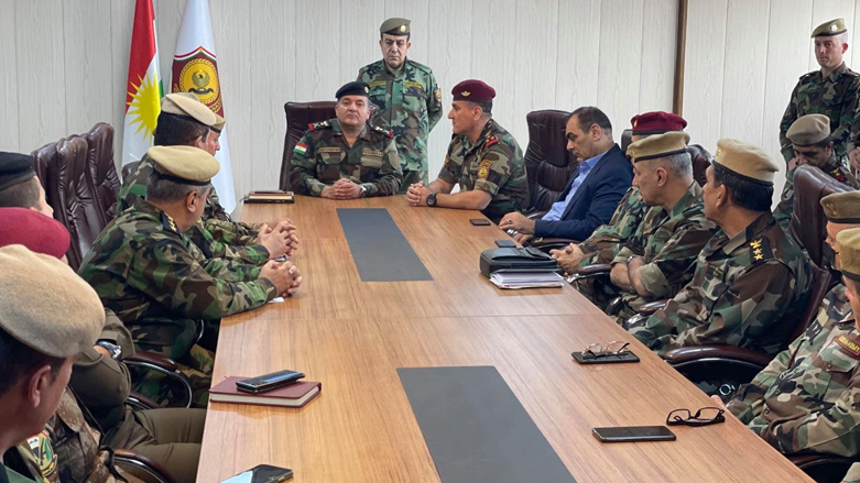Officials from the Ministry of Peshmerga gather to appoint a new Director of Joint Operations Command, Nov. 15, 2021. (Photo: Ministry of Peshmerga/KRG)