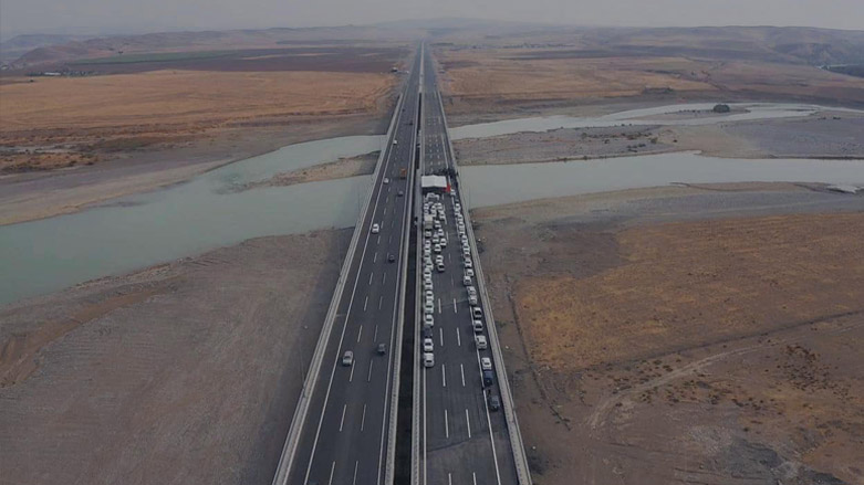 The newly built bridge over the Great Zab River connects Erbil and Duhok provinces, Nov. 16, 2021. (Photo: KRG)