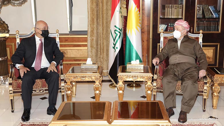دیدار پرزیدنت بارزانی و رئیس جمهور عراق