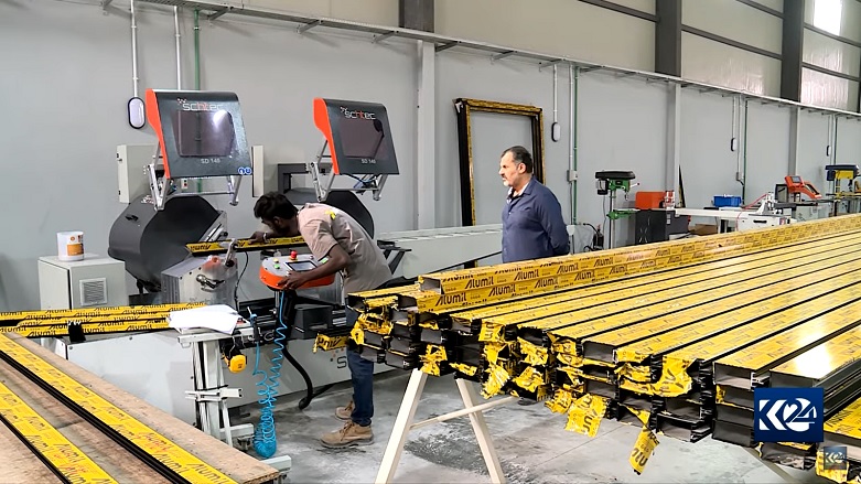 Mohammed Yasir's factory in the Kurdistan Region capital Erbil, Nov. 17, 2021. (Photo: Kurdistan 24)