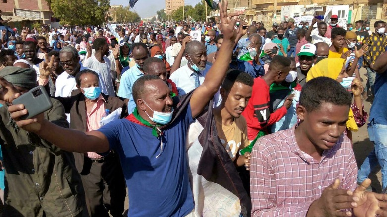مظاهرات في السودان ضد الانقلاب العسكري - الصورة لفرانس 24