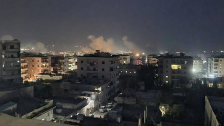 Several rockets hit a residential neighborhood in the Turkish-occupied Syrian Kurdish enclave of Afrin on Nov. 19, 2021. (Photo: SOHR)