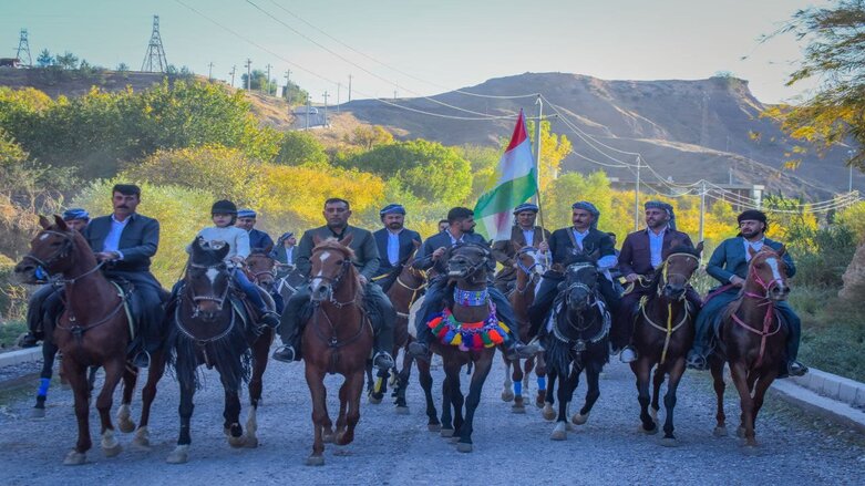 Participants in first horse-riding festival in Akre, Duhok, Kurdistan Region. (Photo: Birayan horse riding group)