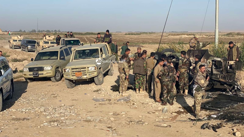 Peshmerga forces during an anti-ISIS operation in rural parts of the Garmiyan Administration on Nov. 29, 2021. (Photo: Kurdistan 24)