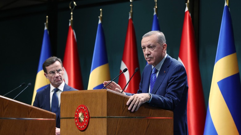 Turkish President Recep Tayyip Erdogan, left, and Sweden's Prime Minister Ulf Kristersson (Photo: Turkish Presidency)