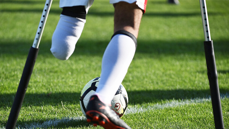 یاریزانێكی خاوه‌ن پێداویستی تایبه‌ت. فۆتۆ: AFP