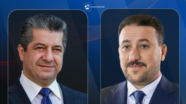 مسرور بارزاني يتلقى رسالة تهنئة من خميس الخنجر