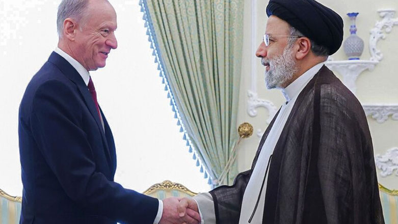 Iran's President Ebrahim Raisi on Wednesday met Russia's Secretary of the Security Council Nikolai Patrushev in Tehran, as seen in this picture provided by the Iranian presidential office.