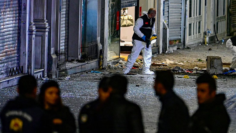 İstiklal Caddesi'nde patlamanın yaşandığı yer (Foto: AFP)