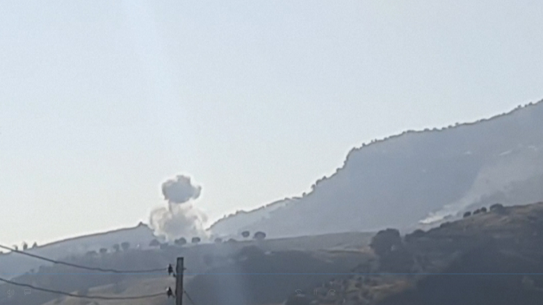 حمله هوایی ایران به اردوگاه حزب کومله در منطقه زرگویز اطراف سلیمانیه ١٤ نوامبر ٢٠٢٢ _ عکس؛ فرانس پرس