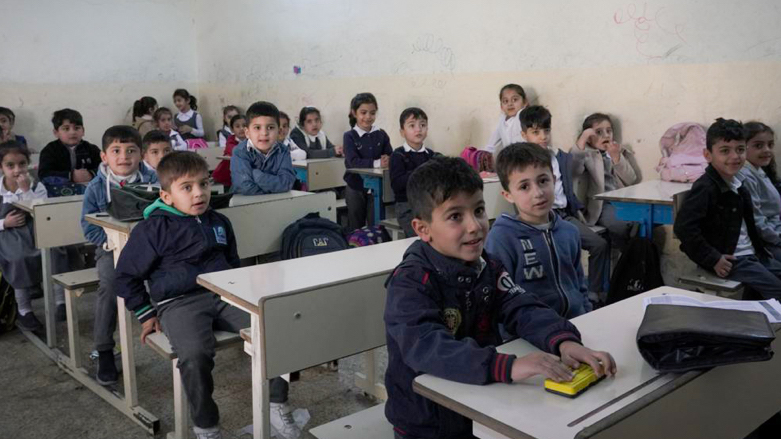 Syrian students at the Raber Primary School in Kasnazan town, Erbil Governorate (Photo: UNHCR)